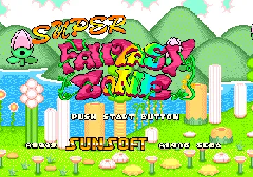 Super Fantasy Zone (Europe) screen shot title